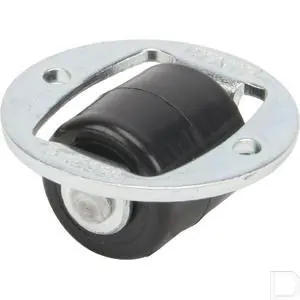 Bokwiel Ø 14mm kunststof +plaat 15kg Gratis Retour