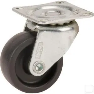 Zwenkwiel Ø 25mm kunststof +plaat 10kg Geld-Terug-Garantie