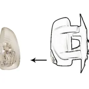 Zijknipperlicht rechts Opel Movano 10- in spiegel oranje gloeilamp Uitverkoop