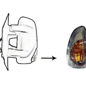 Zijknipperlicht links Opel Movano 10- in spiegel smoke Beste Prijs