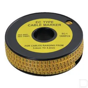 Kabelcodering cijfer 3 geel 3.0-4.2mm rol 1000stuks Limited Edition