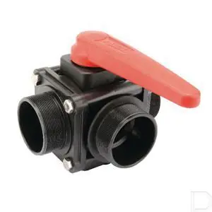 Kogelkraan 3-weg 3" RVS T-kogel Hoge Kwaliteit