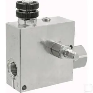 3-weg stroomregelventiel 3/4" 150l/min Staal Nieuw Model