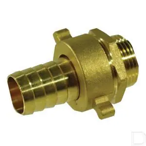 Slangpilaar 3-delig 1.1/2" male messing Authentiek