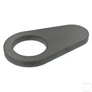 Borgplaat 180x100x10mm Ø 65.5mm Luxe