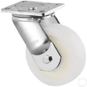 Zwenkwiel 250mm wit polyamide loopvlak Snelle Levering