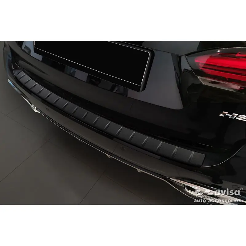 Uitverkoop Matzwart RVS Achterbumperprotector MG (E)HS Facelift 2020-2023 & Facelift 2023-2024 'Ribs'