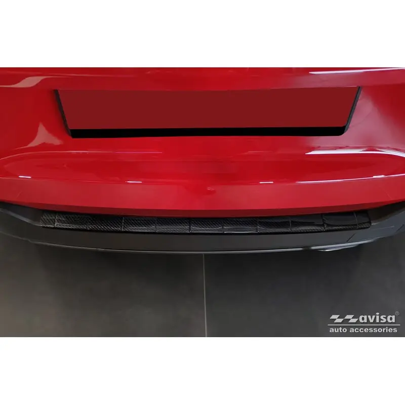 Echt 3D Carbon Achterbumperprotector Jeep Avenger + e-Hybrid & EV 2023- 'Ribs' Express Levering