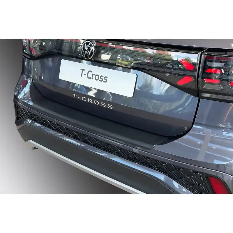 Luxe ABS Achterbumper beschermlijst Volkswagen T-Cross Facelift 2024- Zwart