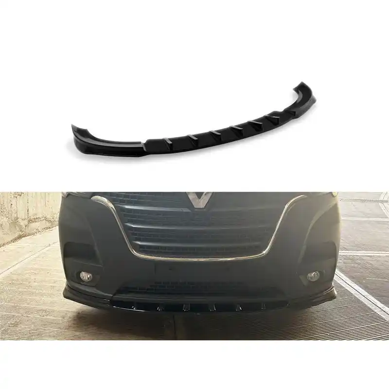 Voorspoiler Renault Master Mk3 Facelift 2019-2024 (ABS Glanzend Zwart) Express Levering